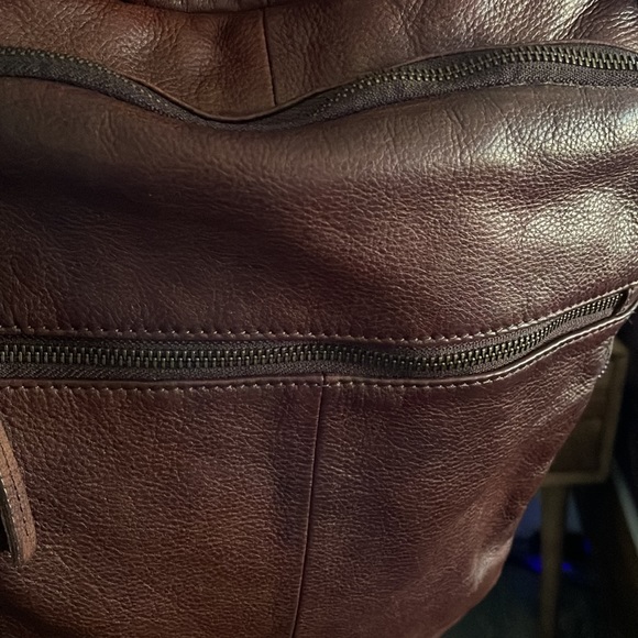 Real leather vit age distressed look - Picture 2 of 8